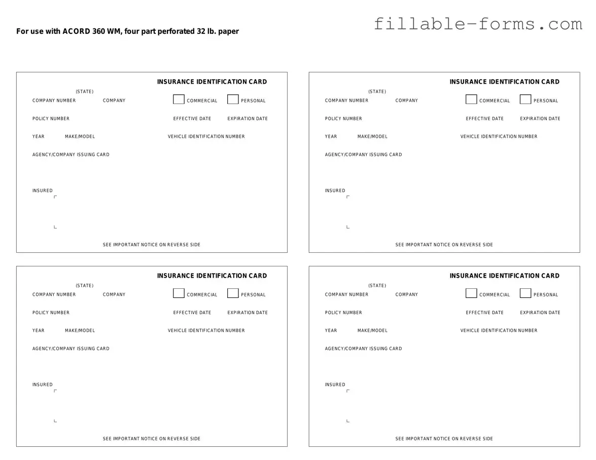 Fill Out a Valid Acord 50 WM Template