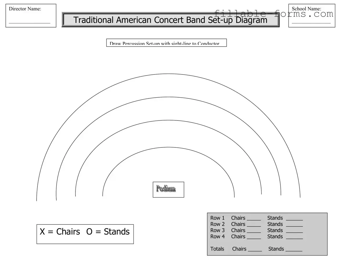 Fill Out a Valid Band Seating Chart Template