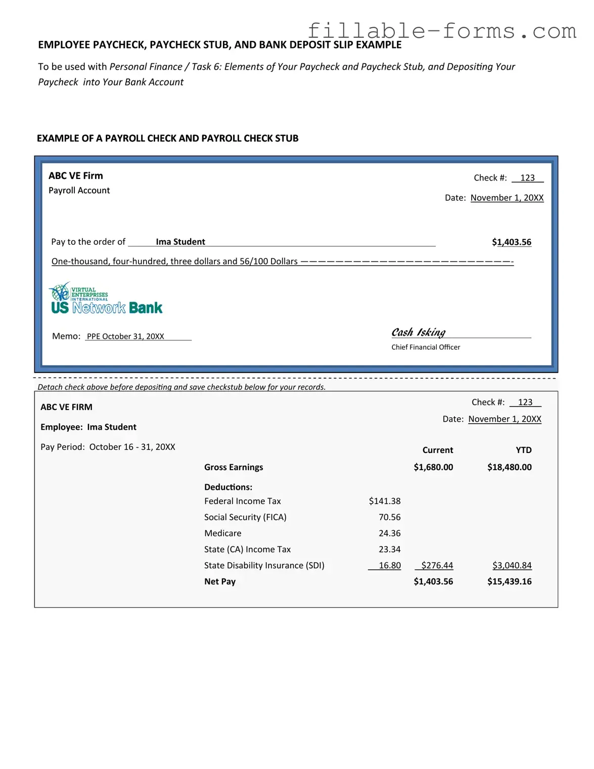 Fill Out a Valid Payroll Check Template