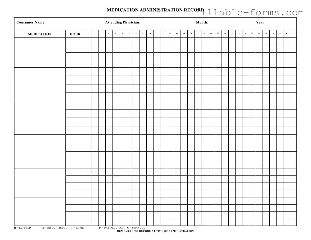 Fill Out a Valid Medication Administration Record Sheet Template