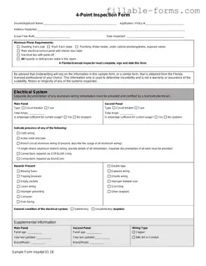 Fill Out a Valid 4 Point Inspection Template