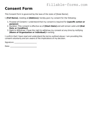 Printable Consent Form