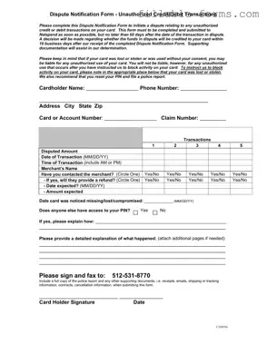 Fill Out a Valid Netspend Dispute Template