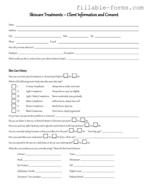 Fill Out a Valid Facial Consent Template
