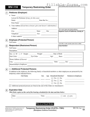 Fill Out a Valid Fake Restraining Order Template