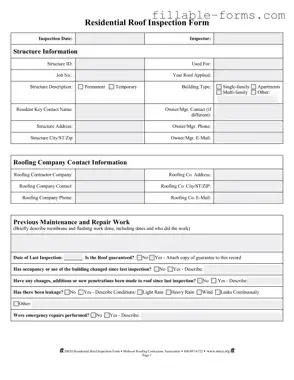 Fill Out a Valid Roof Inspection Template
