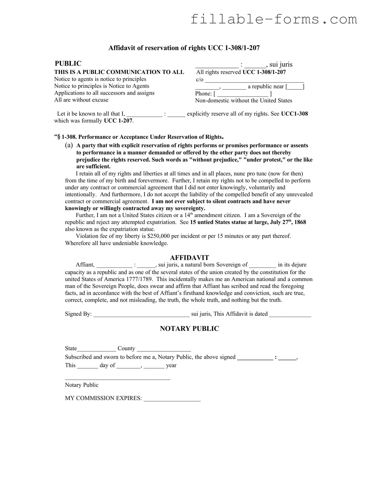 Fill Out a Valid Ucc 1 308 Template